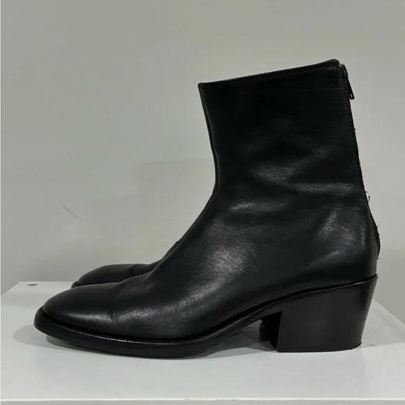 Acne Studios Square Toe Leather Boot Size US 8 EU 41 - Picture 3 of 15